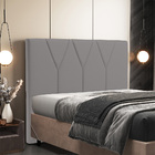 Cabeceira Cama Box Casal King 195 Cm Aurora W01 Facto Cinza -