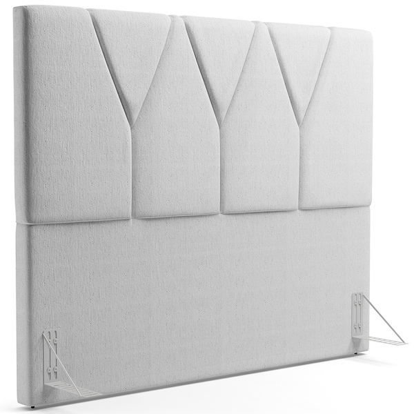 Cabeceira Cama Box Casal King 195 Cm Aurora W01 Linho Cinza -