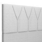 Cabeceira Cama Box Casal King 195 Cm Aurora W01 Linho Cinza -