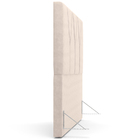 Cabeceira Cama Box Casal King 195 Cm Aurora W01 Suede Bege -