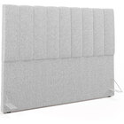 Cabeceira Cama Box Casal King 195 Cm Dália W01 Bouclê Cinza -