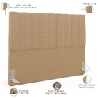 Cabeceira Cama Box Casal King 195 Cm Dália W01 Bouclê Mostard