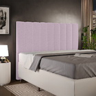 Cabeceira Cama Box Casal King 195 Cm Dália W01 Bouclê Rosê -