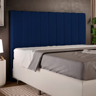 Cabeceira Cama Box Casal King 195 Cm Dália W01 Facto Azul Mar