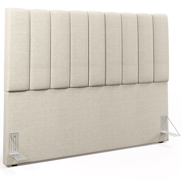 Cabeceira Cama Box Casal King 195 Cm Dália W01 Linho Champagn