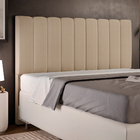 Cabeceira Cama Box Casal King 195 Cm Dália W01 Suede Bege - L