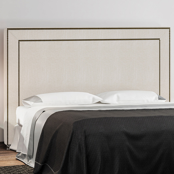 Cabeceira Cama Box Casal King 195 Cm P05 Berlim Linho Creme -