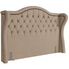 Cabeceira Cama Box Casal King 195 Cm P05 Lisboa Veludo Bege -