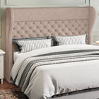 Cabeceira Cama Box Casal King 195 Cm P05 Madrid Linho Bege -