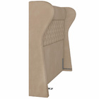 Cabeceira Cama Box Casal King 195 Cm P05 Madrid Veludo Bege -