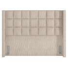 Cabeceira Cama Box Casal King 195 Cm P05 Paris Linho Creme -