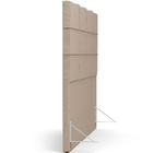 Cabeceira Cama Box Casal King 195 Cm Roma W01 Linho Bege Escu