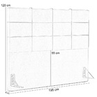 Cabeceira Cama Box Casal King 195 Cm Roma W01 Linho Bege - Ly