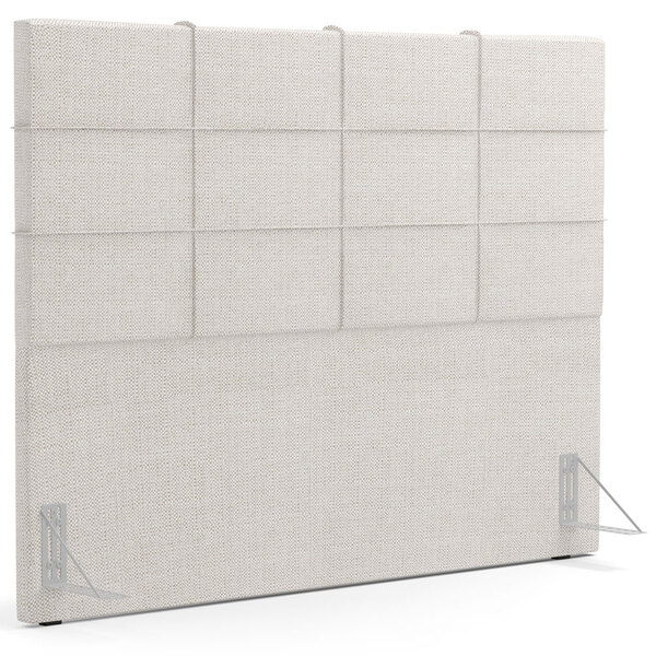 Cabeceira Cama Box Casal King 195 Cm Roma W01 Linho Champagne