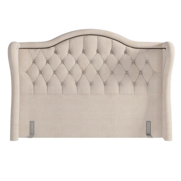 Cabeceira Cama Box Casal King 195cm Antibes Z37 Linho Bege Cr