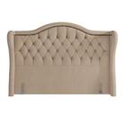 Cabeceira Cama Box Casal King 195cm Antibes Z37 Veludo Bege -