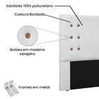 Cabeceira Cama Box Casal King 195cm Cléo Corino - Loja Sheep