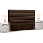 Cabeceira Cama Box Casal King 195cm Greta Corano E 2 Mesas De