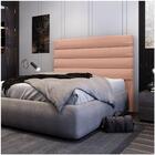 Cabeceira Cama Box Casal King 195cm Greta D05 Linho Rosa - Mp