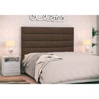 Cabeceira Cama Box Casal King 195cm Greta Linho Marrom E 2 Cr