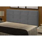 Cabeceira Cama Box Casal King 195cm London Cinza