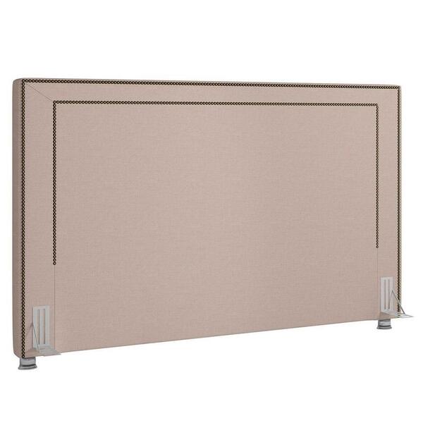 Cabeceira Cama Box Casal King 195cm Mali P02 Linho Bege Cru