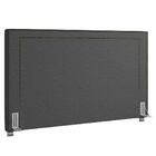 Cabeceira Cama Box Casal King 195cm Mali P02 Linho Chumbo