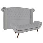 Cabeceira Cama Box Casal King 195cm Provença Com Calçadeira V