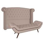 Cabeceira Cama Box Casal King 195cm Provença Com Calçadeira V