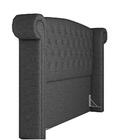 Cabeceira Cama Box Casal King 195cm Provença P02 Linho Chumbo