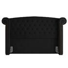 Cabeceira Cama Box Casal King 195cm Provença P02 Veludo Preto