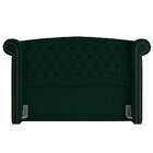Cabeceira Cama Box Casal King 195cm Provença P02 Veludo Verde