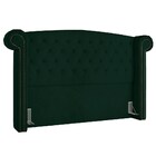 Cabeceira Cama Box Casal King 195cm Provença P02 Veludo Verde