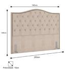 Cabeceira Cama Box Casal King 195cm Siena Z37 Linho Cru - Mpo