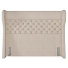 Cabeceira Cama Box Casal King 195cm Trinidad Z37 Linho Bege C