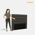 Cabeceira Cama Box Casal King 195cm Vera Corino - Loja Sheep