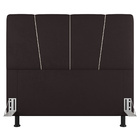 Cabeceira Cama Box Casal King Size Amber 195cm Estofada Linho