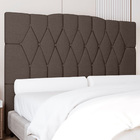 Cabeceira Cama Box Casal King Size Andressa 193cm Linho Marro