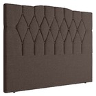 Cabeceira Cama Box Casal King Size Andressa 193cm Linho Marro