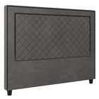 Cabeceira Cama Box Casal King Size Arez 193cm Veludo Cinza -