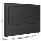 Cabeceira Cama Box Casal King Size Ariza 193cm Sintético Pret