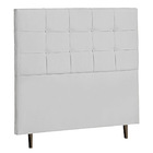Cabeceira Cama Box Casal King Size Bari 193cm Corano Branco -