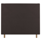 Cabeceira Cama Box Casal King Size Cairo 195cm Linho Marrom -