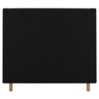 Cabeceira Cama Box Casal King Size Cairo 195cm Suede Preto -