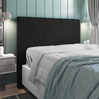 Cabeceira Cama Box Casal King Size Doha 193cm Linho Preto - D