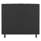 Cabeceira Cama Box Casal King Size Dublin 195cm Linho Cinza -