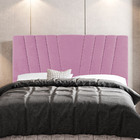 Cabeceira Cama Box Casal King Size Dublin 195cm Suede Rosa -