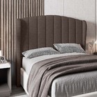 Cabeceira Cama Box Casal King Size Gracia 209cm Linho Marrom