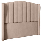 Cabeceira Cama Box Casal King Size Gracia 209cm Veludo Bege -