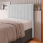 Cabeceira Cama Box Casal King Size Itália 193cm Corano Branco